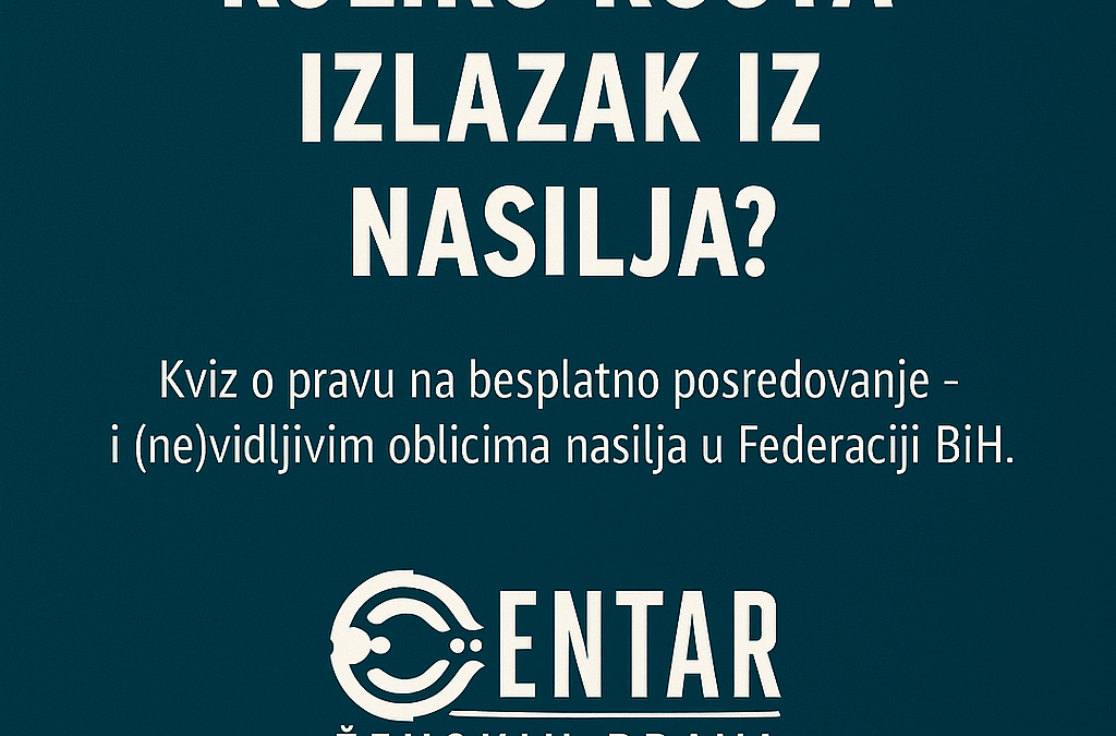 Koliko košta izlazak iz nasilja?
